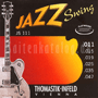 Thomastik JS111 JAZZ Swing, Nickel Flatwound, light