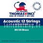 Thomas Vinci 404 XL Acoustic Guitar 12 string  -  80/20 Brass Wound