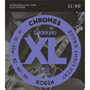 D'Addario ECG24 Chromes Flat Wound, Jazz Light