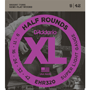 D'Addario Steel EHR320 Extra Blanda Half Round Wound