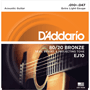 D'Addario EJ10 80/20 Bronze XL