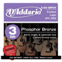 D'Addario EJ26-3DPICK 3 Sets EJ26 + 10 FREE Tour Picks