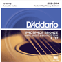 D'Addario EJ37 12- Cuerdas Media Top / Dura Botton