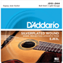 D'Addario EJ83L Gypsy Jazz Silver Wound light, Ball End