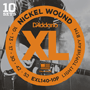 D'Addario EXL140-10P Nickel - 10 Sets Pack, Light Top/Heavy Bottom