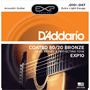 D'Addario EXP10 80/20 Bronze XL