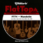 D'Addario FT74 FLAT TOP Mandolin Phosphor Bronze Wound (Loop End), Medium
