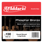 D'Addario PBB130 Acoustic Bass Phosphor Bronze, Long Scale