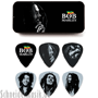 Dunlop BOB-PT03M BOB MARLEY Silver Pick Tin, Medium (Caja con 6 Púas)