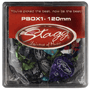 Stagg PBOX1-120 Display Box w/ 100 pcs Celluloid Standard Picks (assorted colours) 1.20 mm