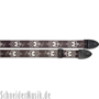 Stagg STE BLACK SKULL Terylen Guitar Strap "Black Skull"