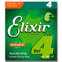 Elixir 14052 Bass Ultra-Thin NANOWEB Coating, Light (Long Scale)