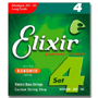 Elixir 14077 Bass Ultra-Thin NANOWEB Coating, Medium (Long Scale)