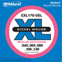 D'Addario EXL170-5SL Bass Nickel Roundwound (5-string) Super Long