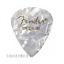 Fender 351 Premium Celluloid Picks (12-Pack) - White Moto medium