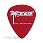 Fender 351 California Clear Picks / Púas (12-Pack) - Candy Apple Red, heavy