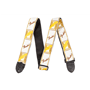 Fender 099-0683-000  2" Monogrammed Strap white/brown/yellow