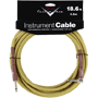 Fender CUSTOM SHOP Performance Instrument Cable, straight - right angle 18.6Ft. (5.5m) Tweed