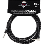 Fender CUSTOM SHOP Performance Instrument Cable, straight - right angle 10Ft. (3m) Black Tweed