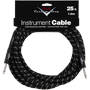 Fender CUSTOM SHOP Performance Instrument Cable, straight - straight 25Ft. (7.5m) Black Tweed