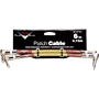 Fender CUSTOM SHOP Performance Patch Cable 2-Pack, right angle 6 In. (0.15m) Tweed