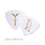 Gretsch 346 Triangle Celluloid Picks - white heavy