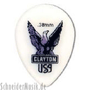 Clayton Acetal Polymer Small Teardrop Picks, 0.38 mm white