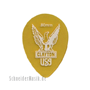 Clayton Ultem Gold Small Teardrop Picks 0.80 mm transparent gold