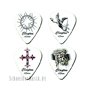 Clayton Christian Picks / Púas (Set of 12) 0.80mm, blanco