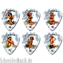 Clayton "Hula Hotties" Celluloid Picks, heavy (12-pack)