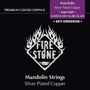 Fire & Stone Mandolin Premium Coated, Silverplated Wound, light