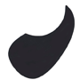 Galli 13031 Celluloid BLACK Guard Plate (Drop Shape)