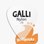 Galli A11M Nylon WHITE Standard 351 Pick, Medium 0.73 mm