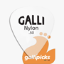 Galli A11T Nylon WHITE Standard 351 Pick, Thin 0.50 mm