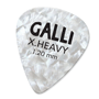 Galli A183XH Celluloid MOTHER OF P. WHITE Standard 351 Pick, X-Heavy 1.14 mm