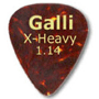 Galli A7XH Celluloid SHELL Standard 351 Púa, X-Heavy 1.14 mm