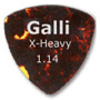 Galli A9XH Celluloid SHELL Triangular 346 Pick, X-Heavy 1.14 mm