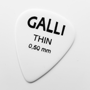 Galli B17T Celluloid WHITE Standard 351 Púa, Thin 0.50 mm