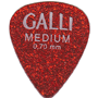 Galli C5M Celluloid Standard 351 Pick, Medium 0.70 mm - red sparkle