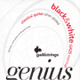 Galli GR25 GENIUS BLACK & WHITE PROcoated Set, Normal Tension