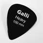 Galli N18H Celluloid BLACK Standard 351 Púa, Heavy 1.00 mm