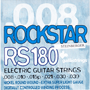 Galli SRS180 ROCKSTAR Nickel Roundwound, Double Ball End, extra super light