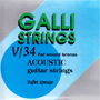 Galli V34 Acoustic Flat Wound Bronze, light