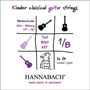 Hannabach 890 MTW 1/8 Children Guitar Set (G3 wound) Scale 44-48cm