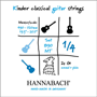 Hannabach 890 MT 1/4 Children Guitar Set (G3 plain) Scale 49-52cm
