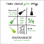 Hannabach 890 MTW 3/4 Children Guitar Set (G3 wound) Escala 57-61cm