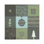 Christmas Napkins "Christmas Card" green (20-pack)