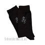Music-Socks black with print violin clef Size 35/38