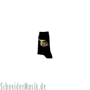 Music-Socks black with print horn Size 39/42