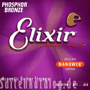 Elixir 16027 Acoustic Phosphor Bronze Ultra-Thin NANOWEB Coating, Custom Light